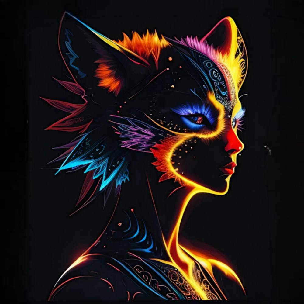 Fox illustrations of Super hd doodle art