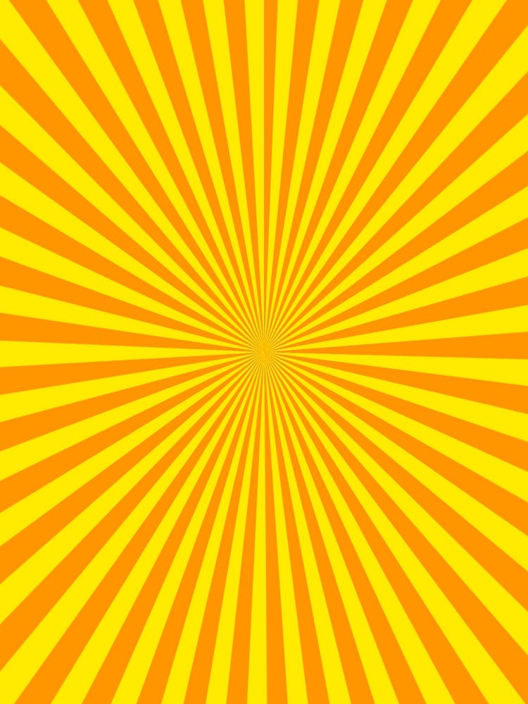 Abstract Yellow Sunburst