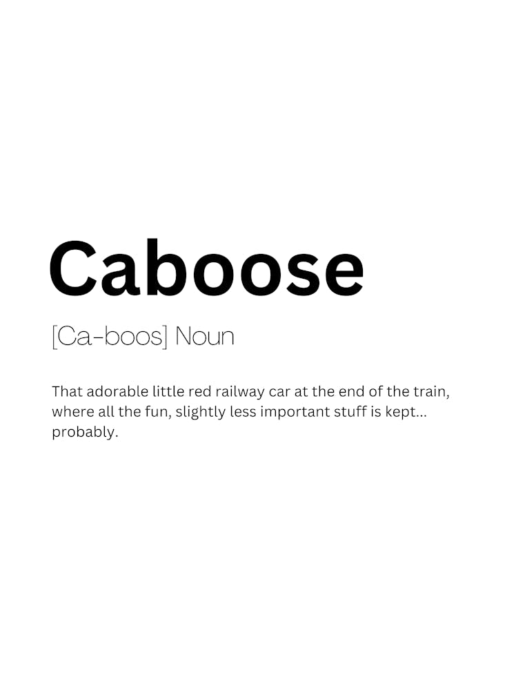 Caboose Definition Meaning