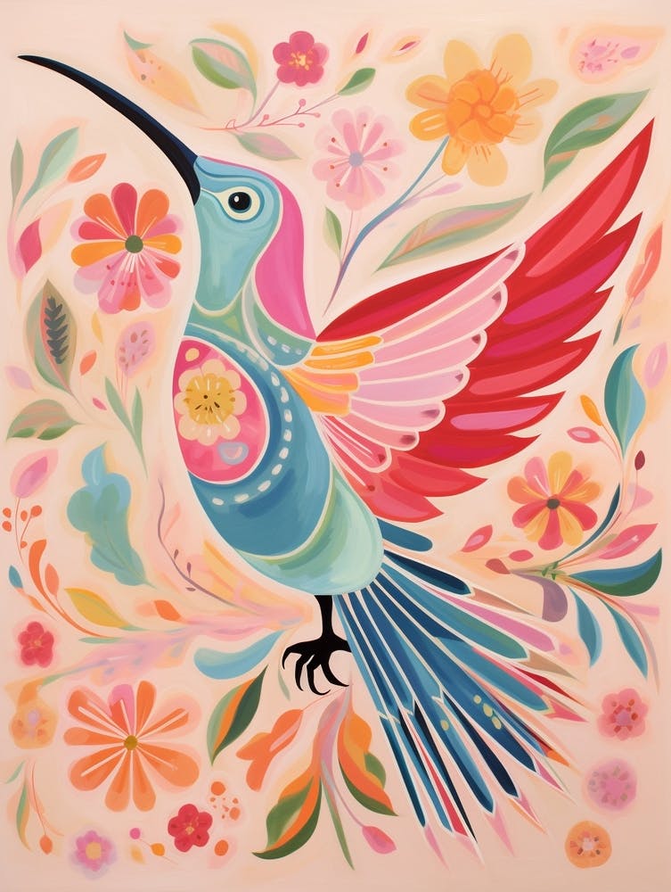 Pink Scandi Hummingbird 3