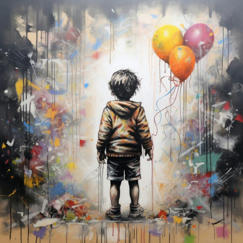 'Child With Balloons'