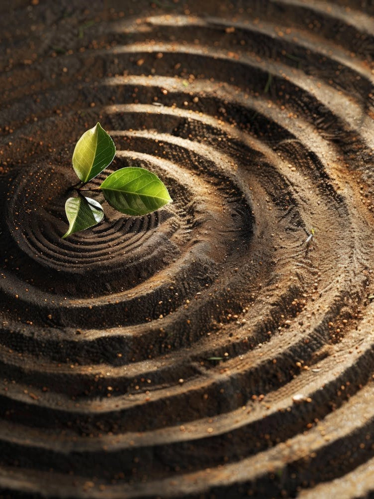 Circular Pattern With A Leaf