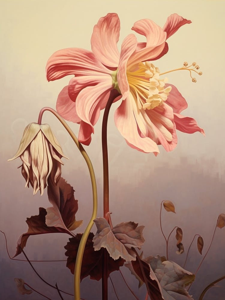 Floral Illustration Columbine 2