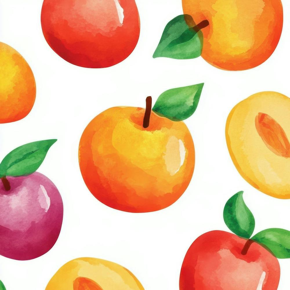 Watercolor Peaches