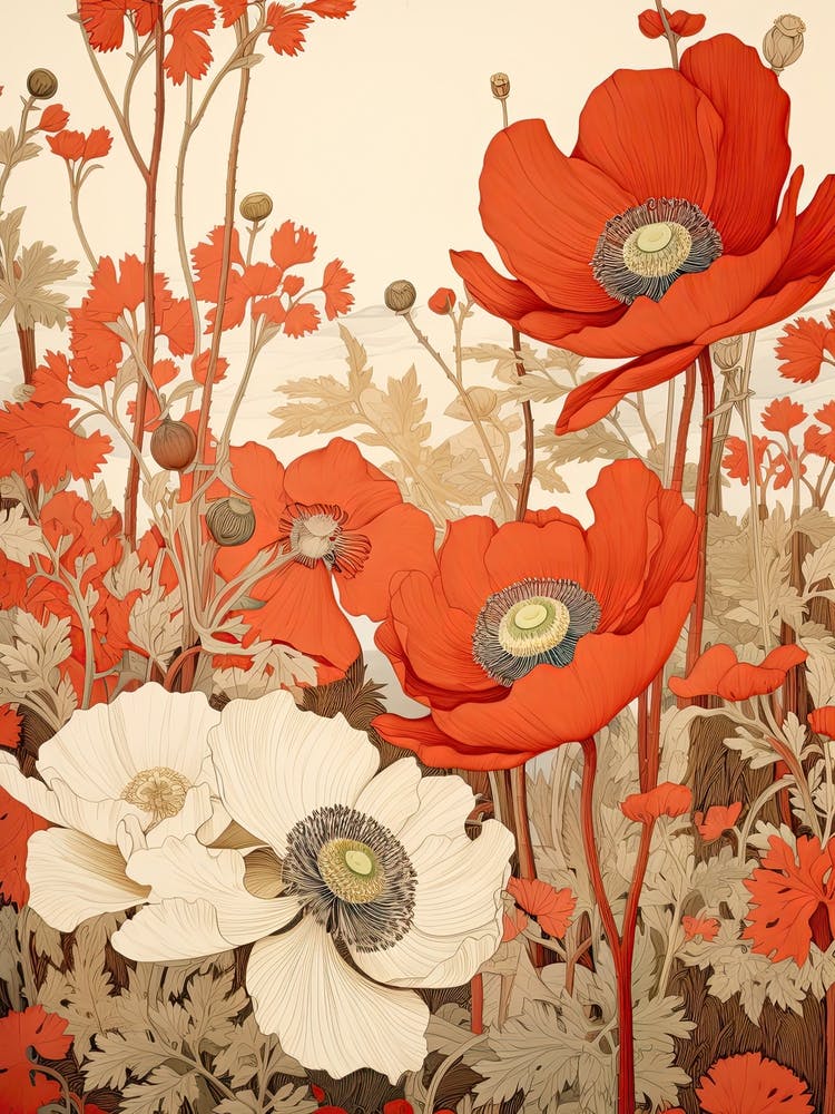 Japanese Anemone Victorian Style 3