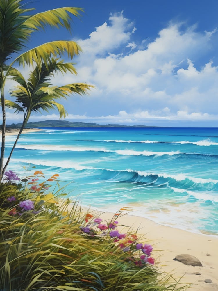 A Painting Of Flamenco Beach, Culebra Puerto Rico 3