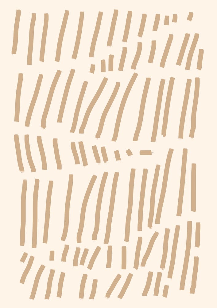 Beige Lines On Cream Beige