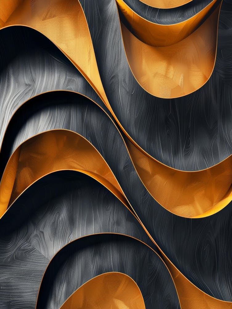 Abstract Gold And Black Abstract Background