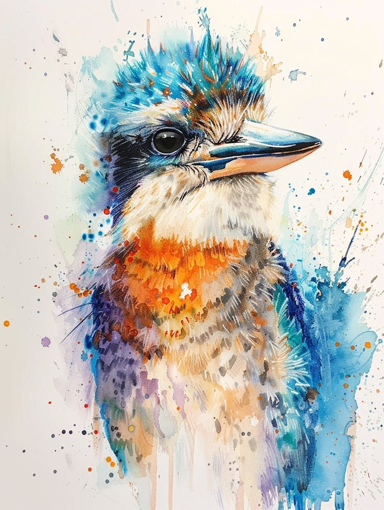 Kookaburra Colourful Watercolour 3
