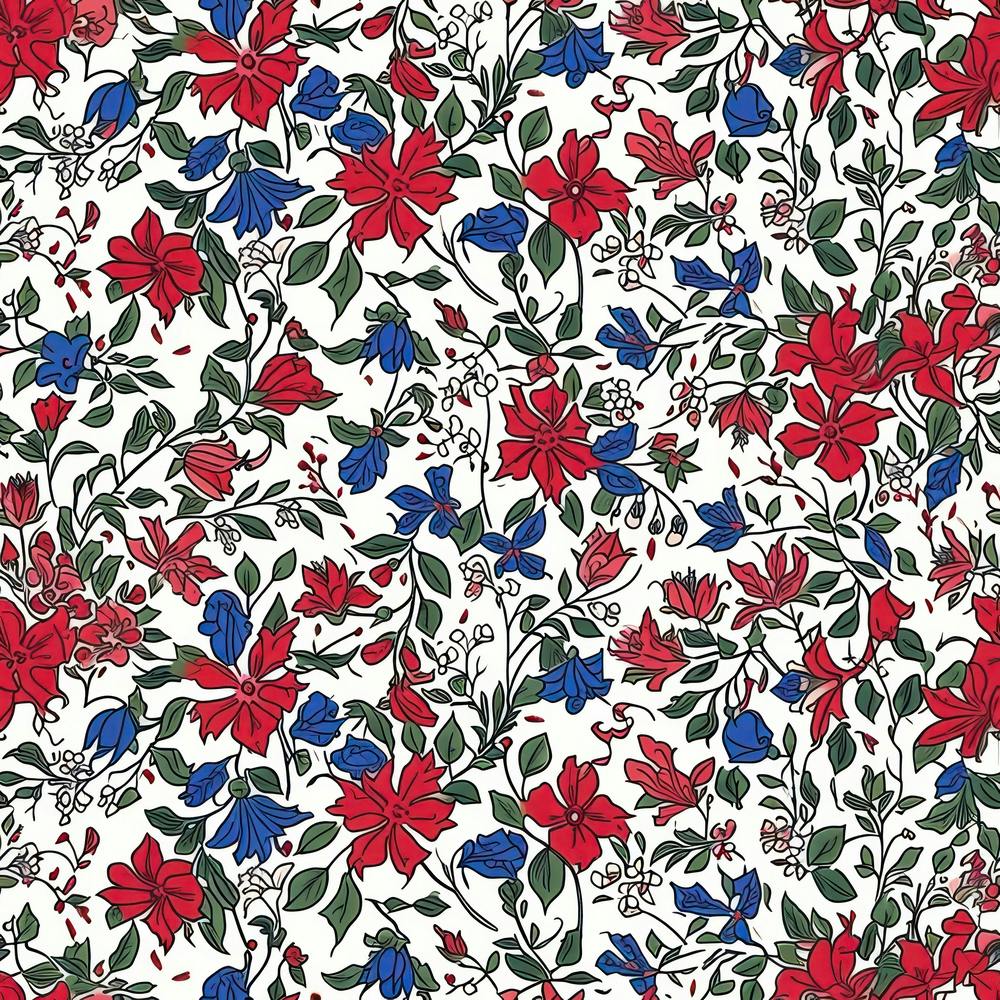 Lily Lane London Fabrics Floral Pattern 2