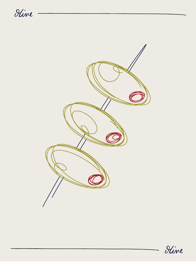 Olive food print