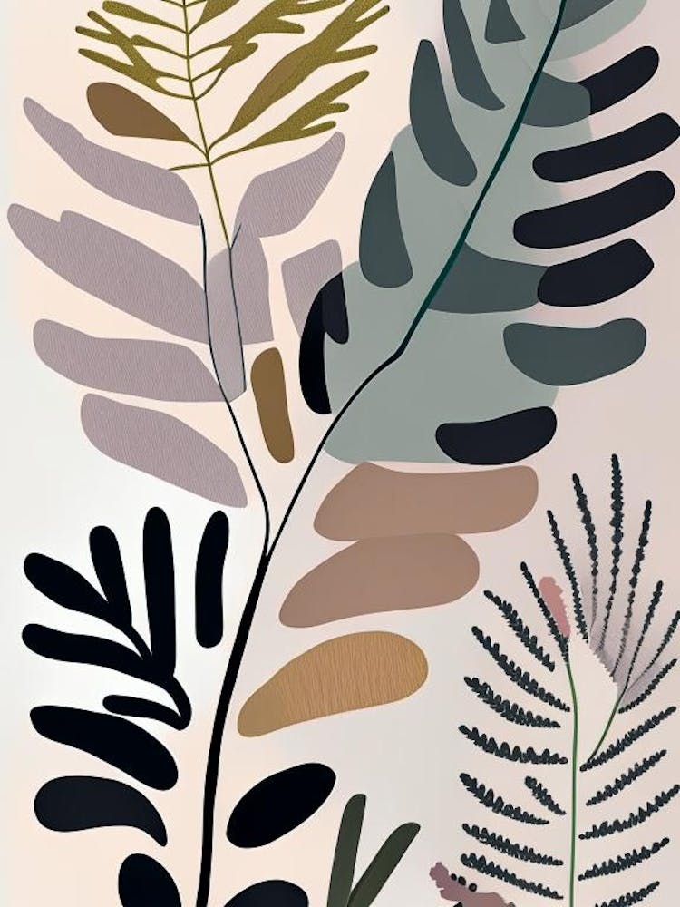 Royal Fern Wildflower Modern Muted Colours 2