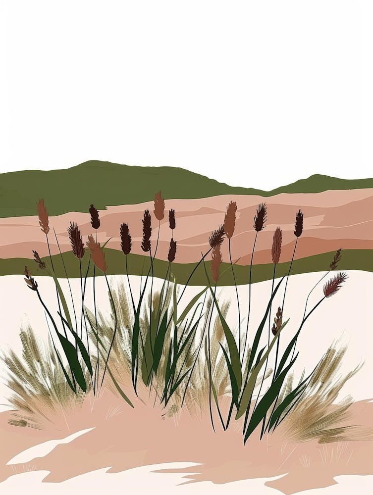 Reeds In The Sand