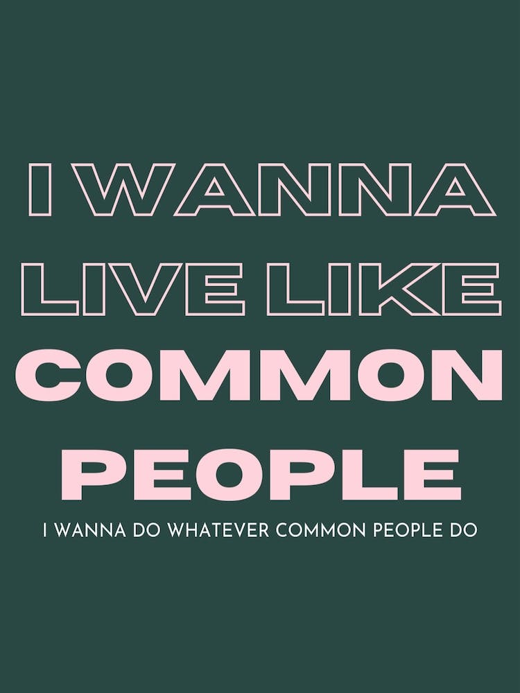 Common People Print | Pulp Print