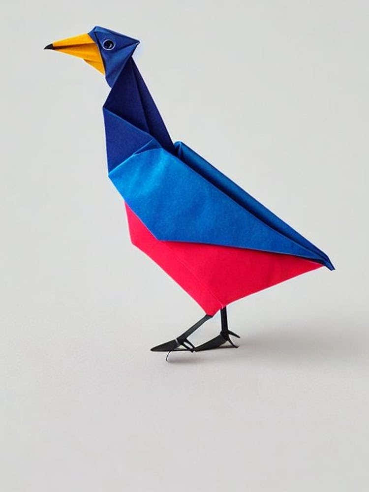 Baldpate Origami Bird