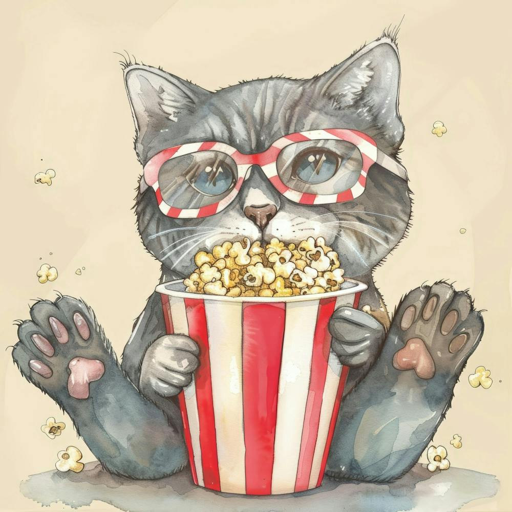Popcorn Cat 1