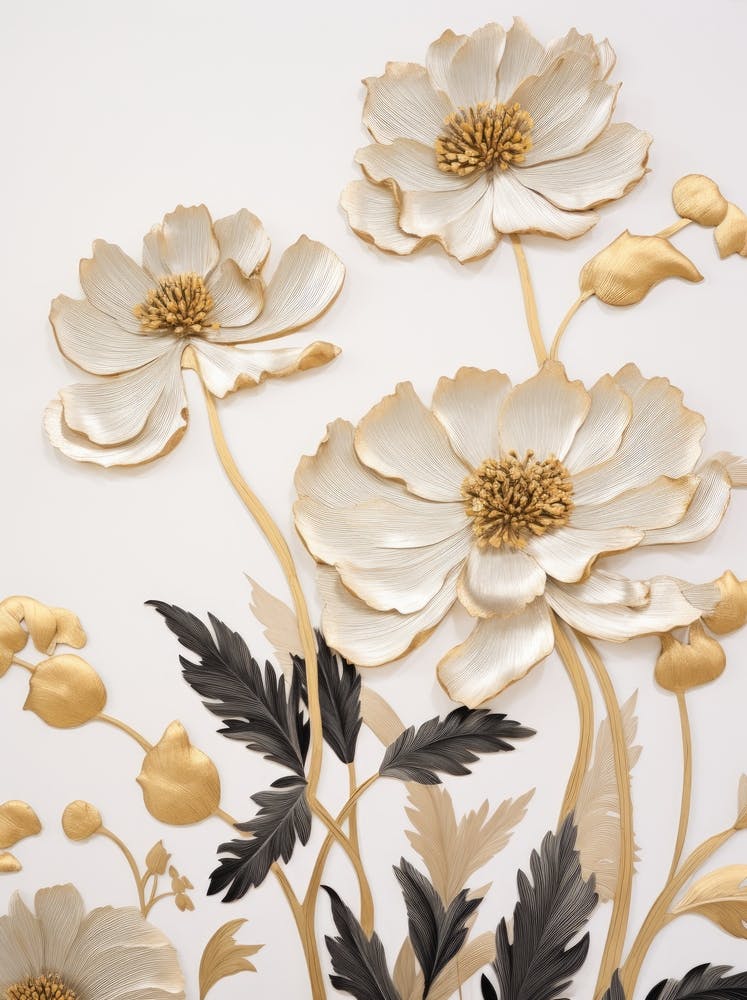 Gold And White Flowers