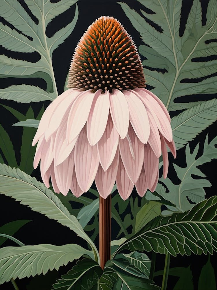 Flower Illustration Coneflower 4