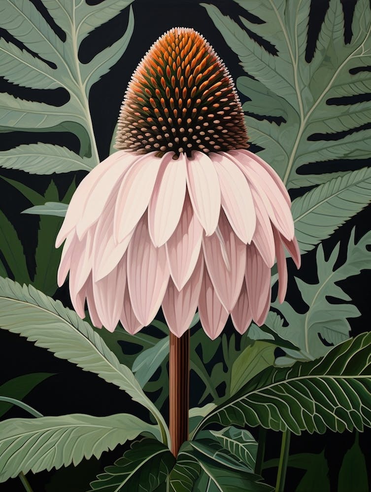 Flower Illustration Coneflower 4