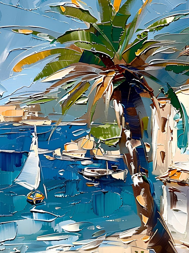 Palm Tree By The Sea 1