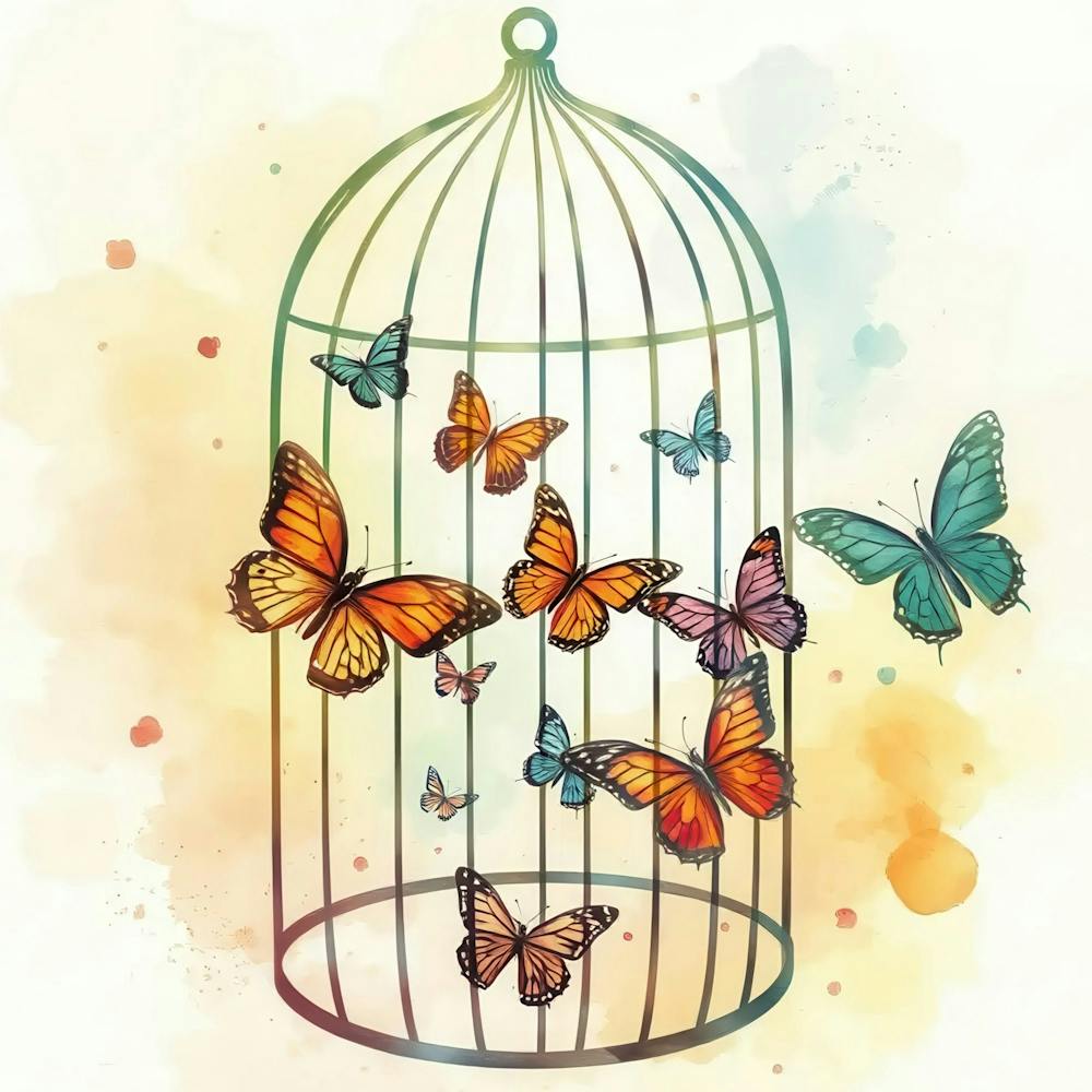 Butterfly In A Cage 1