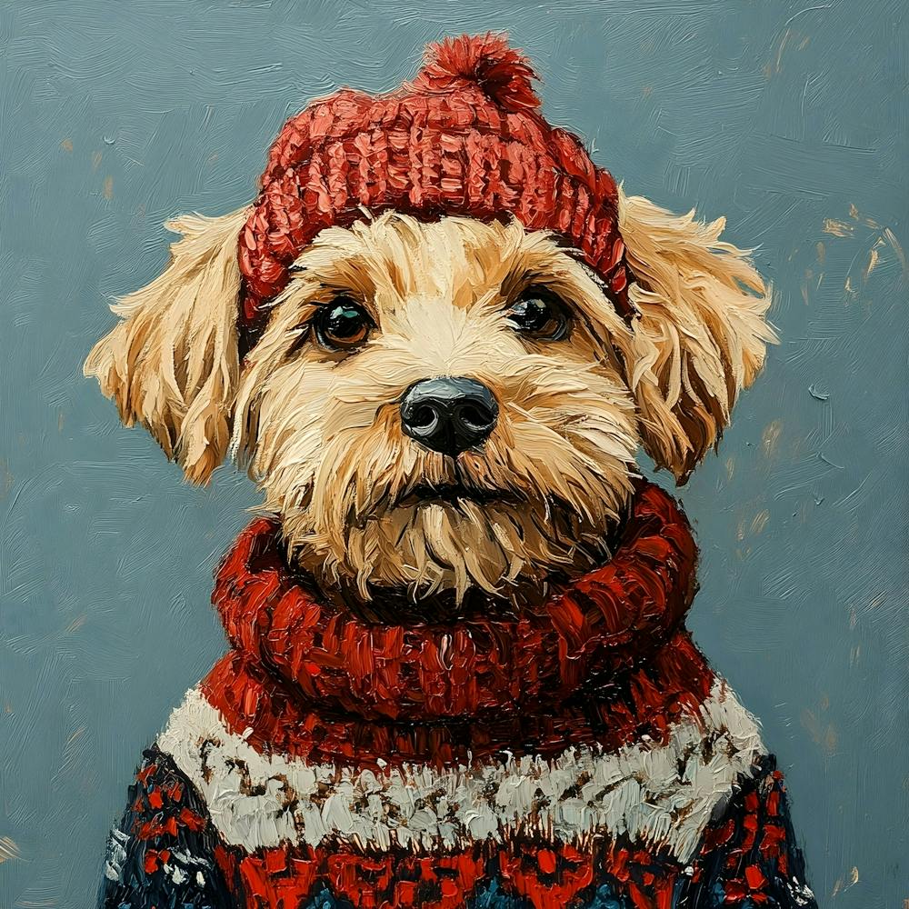 Christmas Golden Dog 7