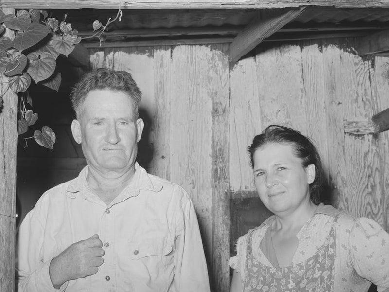 Unemployed Oil Worker And His Wife, Seminole, Oklahoma By Russell Lee