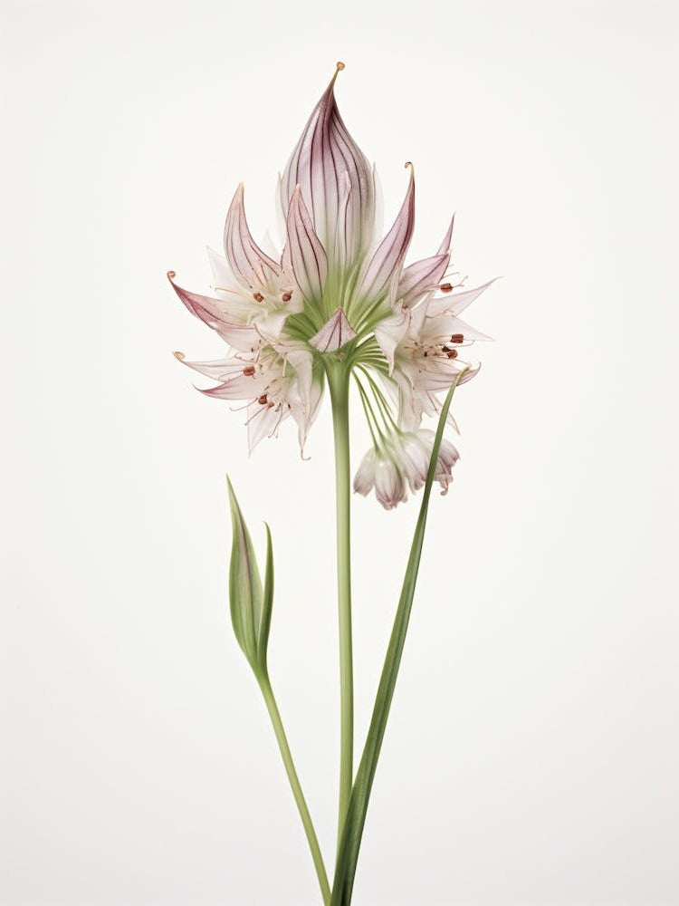 Pressed Wildflower Botanical Art Ramps Allium 3