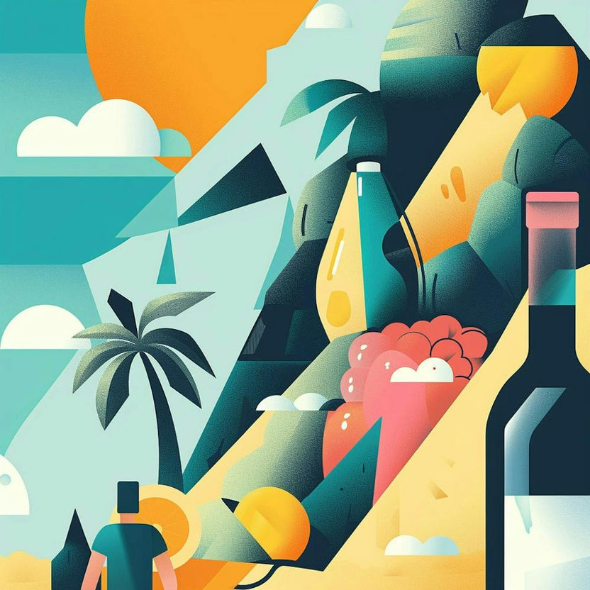 Illustration Of A Beach Scene