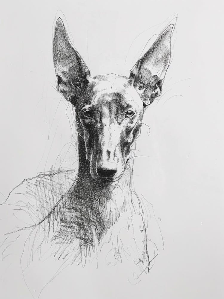 Pharaoh Hound Dog Charcoal Line 1
