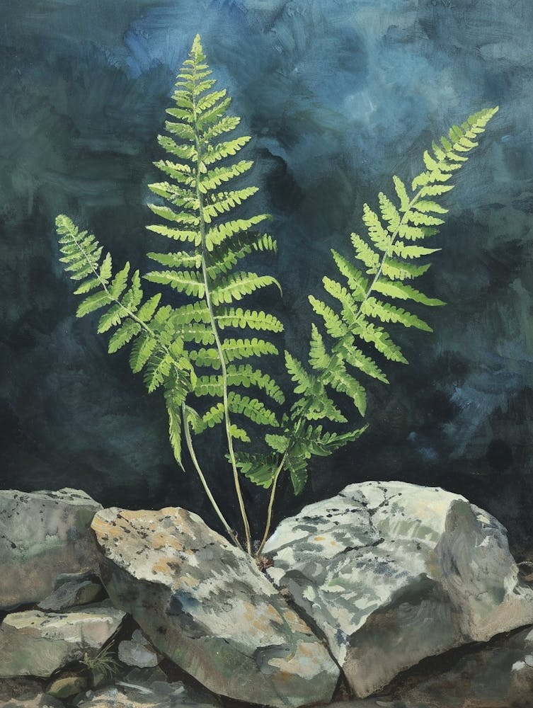 Rock Cap Fern Painting 4