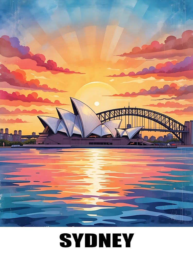 Sydney Vintage Travel Poster 7