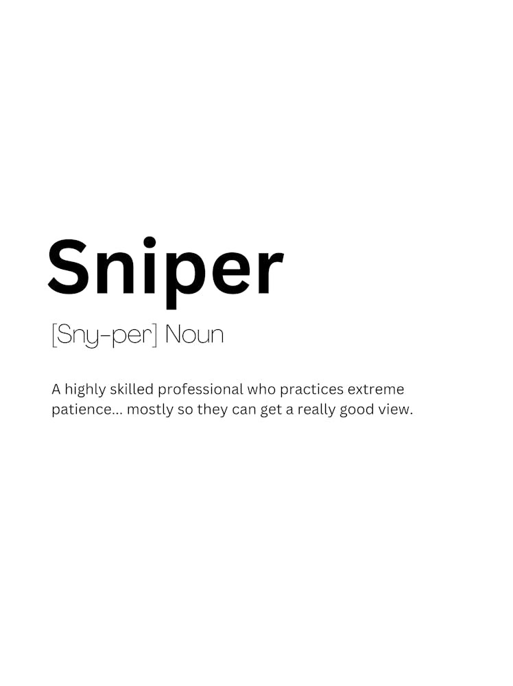 Sniper Definition Meaning