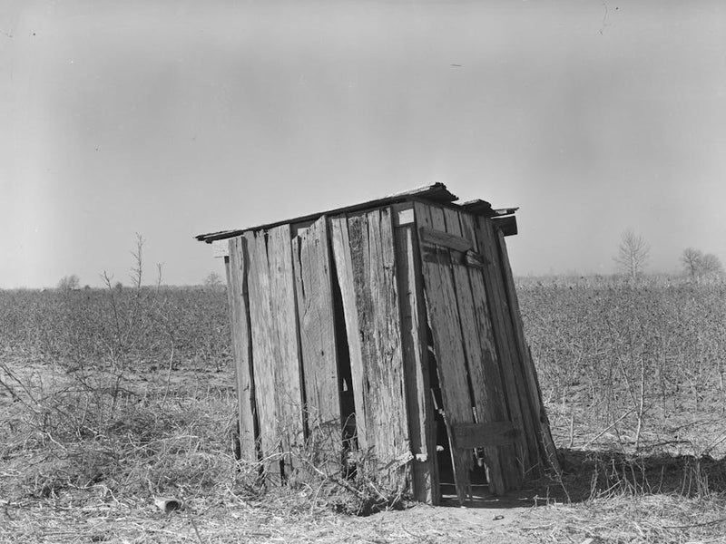 Privy, Sharecropper S Farm, Transylvania, Louisiana By Russell Lee