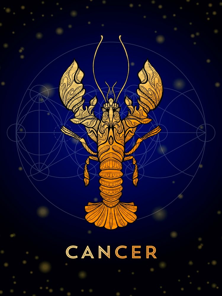 Cancer Zodiac Sign — Zodiac golden sign