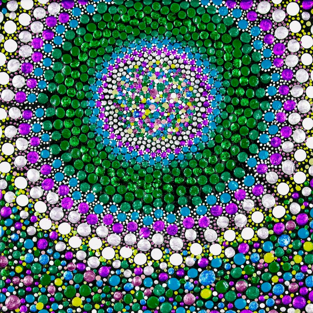 Green And Purple Candy Square