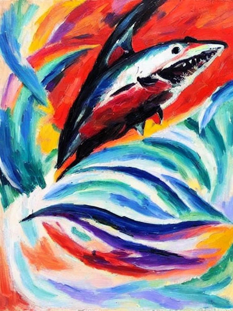Mako Shark Matisse Inspired