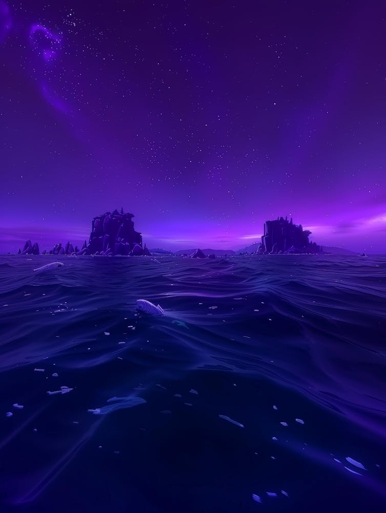 Purple Night Sky