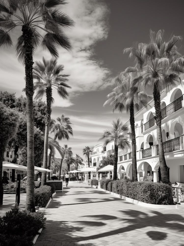 Marbella, Spanien, Schwarz-Weiß Analoge Fotografie 4