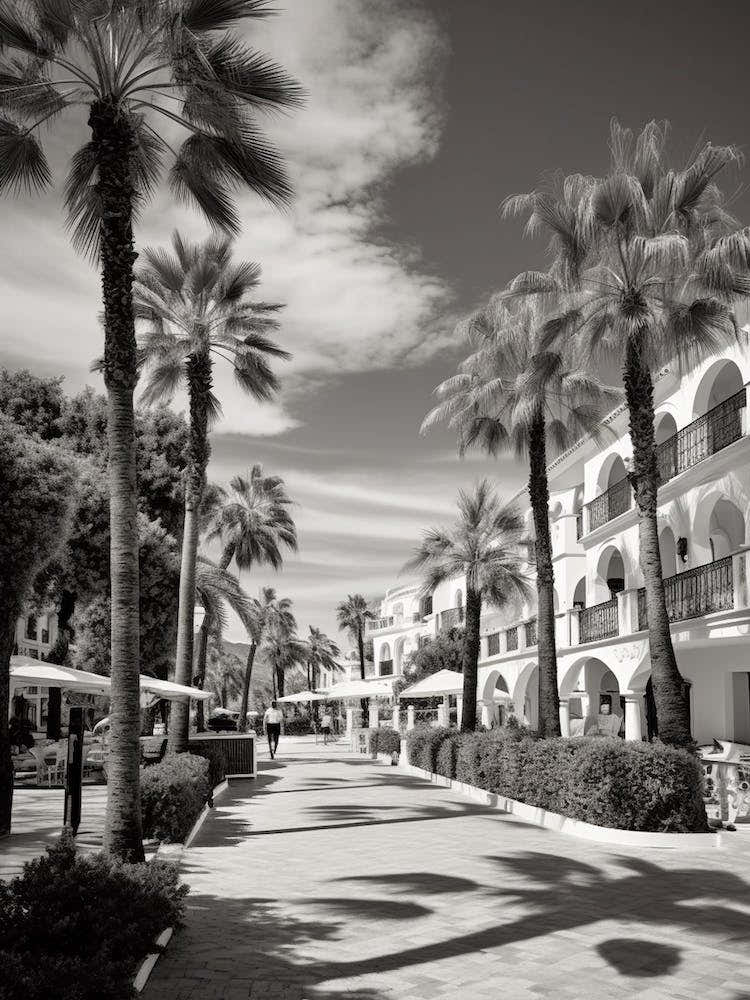 Marbella, Spain, Black And White Analogue Photography 4