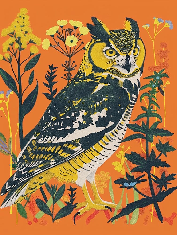 Spring Birds Great Horned Owl 2