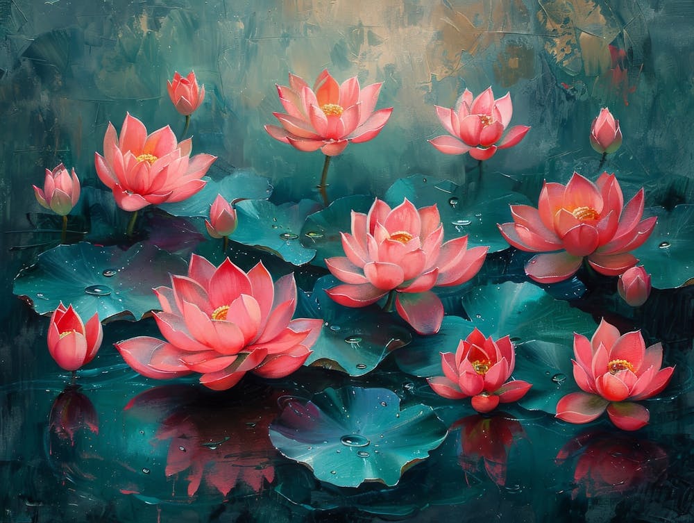 Lotus Flower Painting