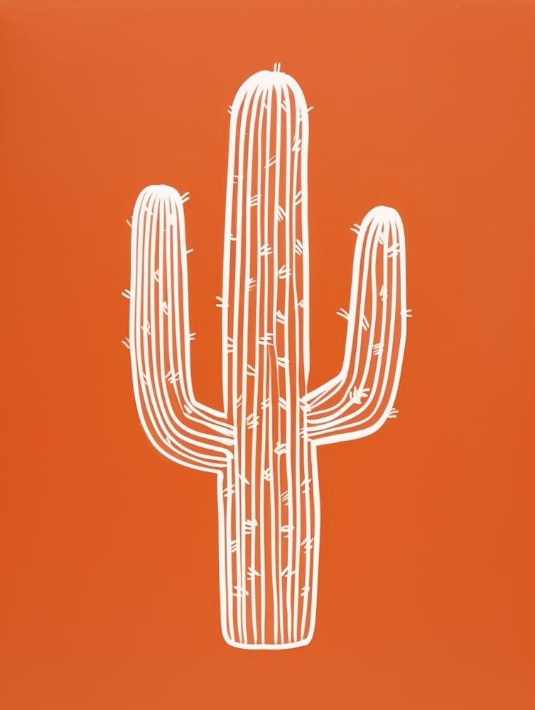 Cactus Line Drawing Trichocereus Cactus