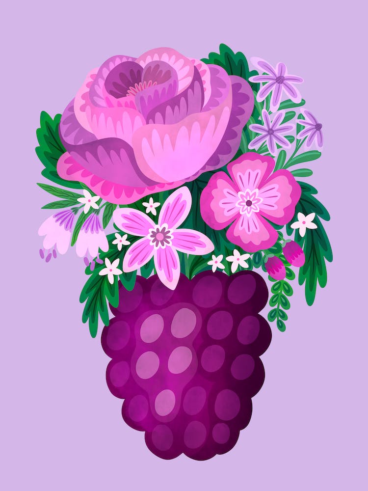 Blackberry Vase
