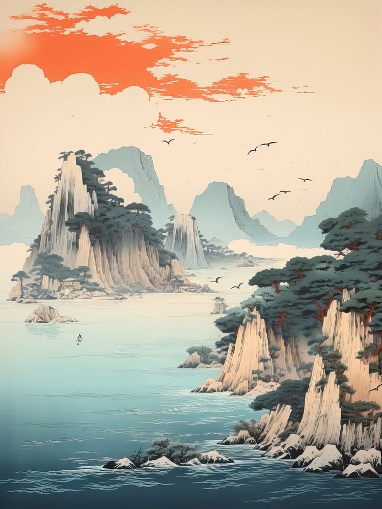 The Ogasawara Islands In Tokyo, Ukiyo E Drawing 4