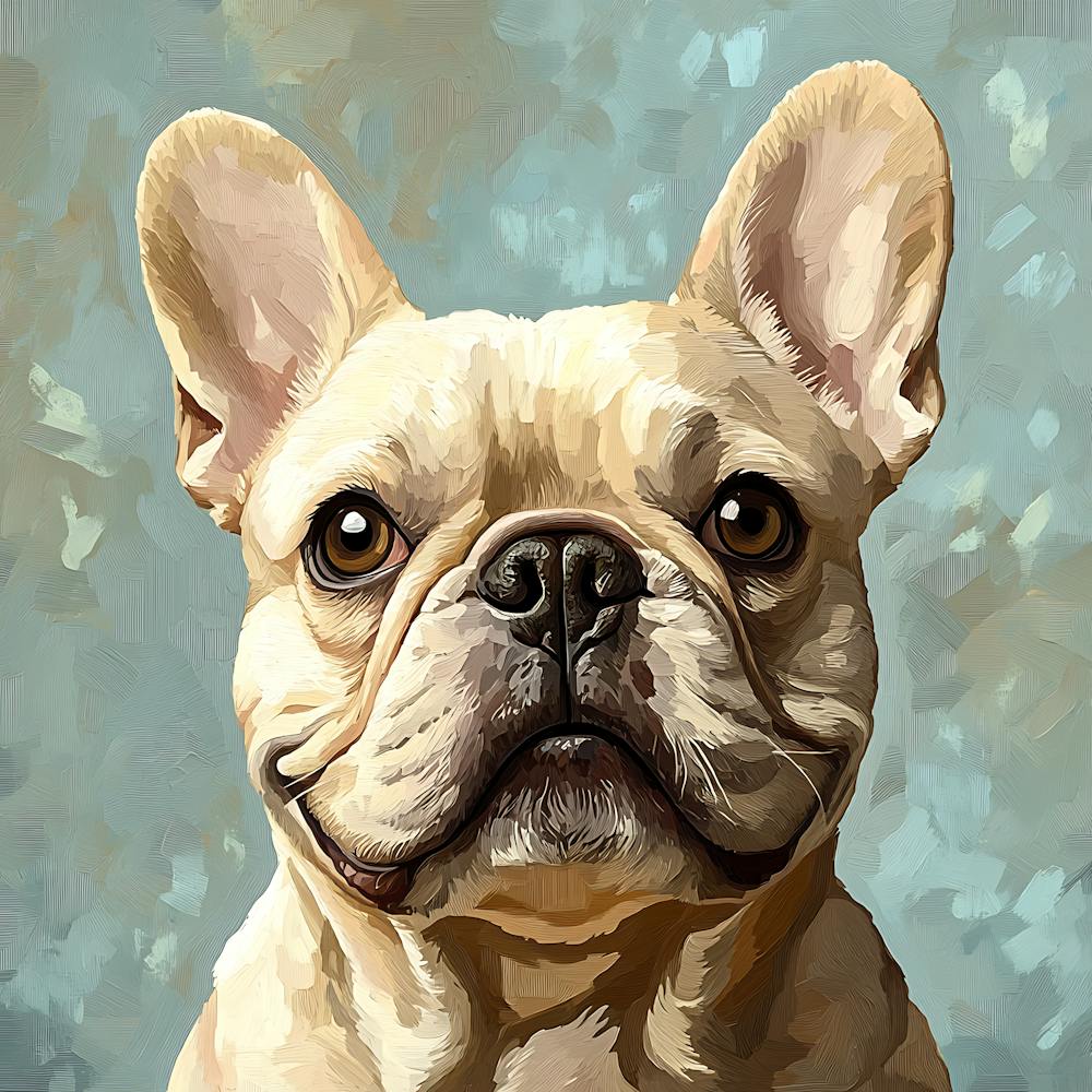 French Bulldog Calm Oil Painting 2