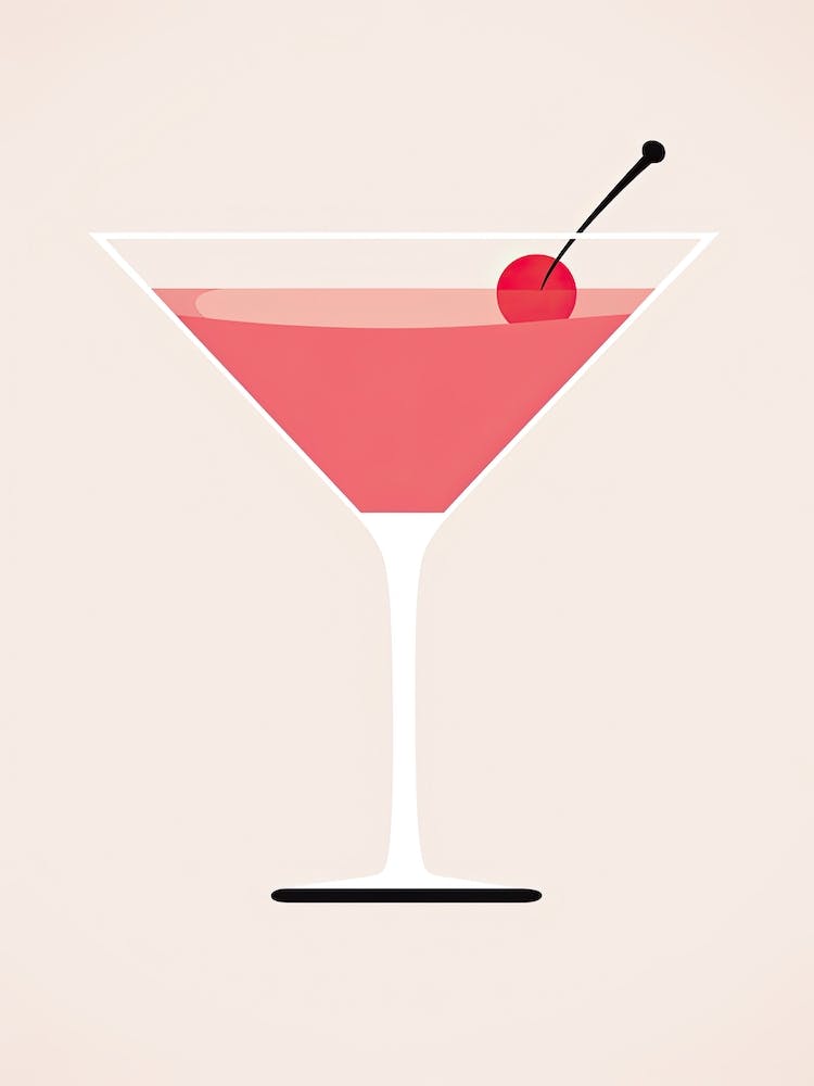 Mid Century Modern French Martini Martini Floral Infusion Cocktail 1