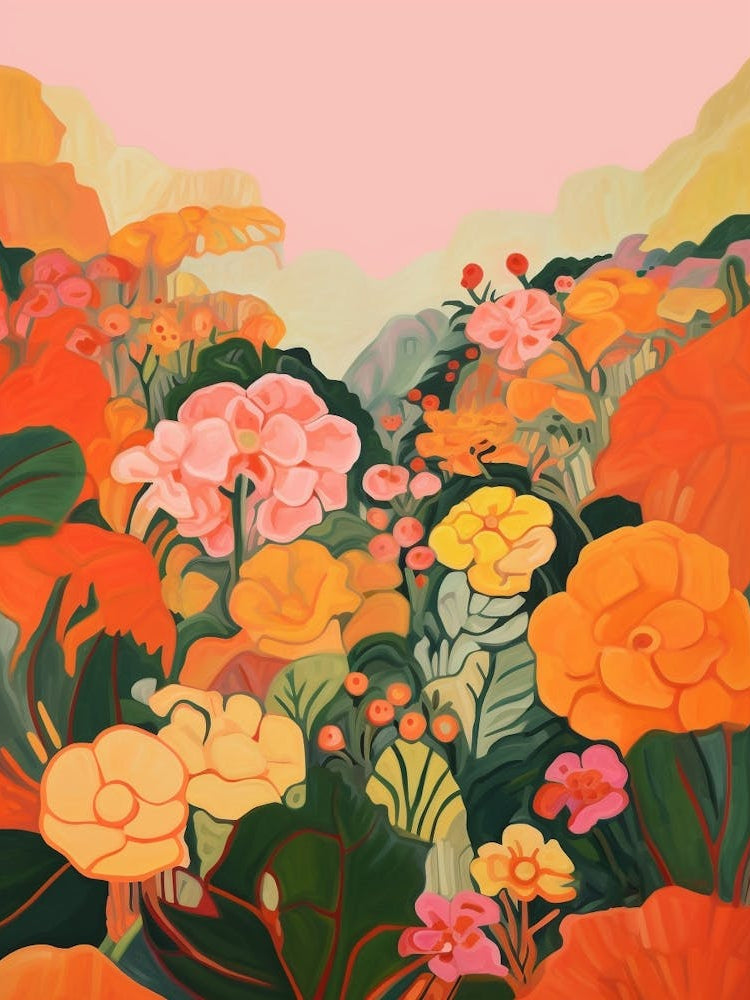 Boho Wildflower Painting Primrose Primula 2