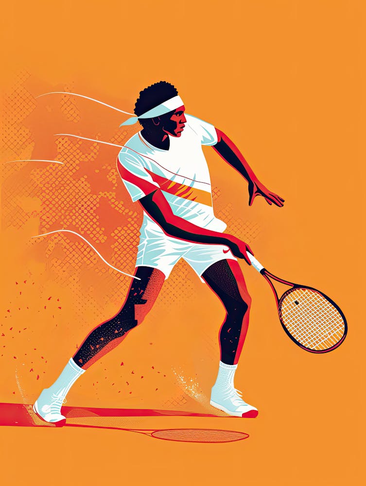 Tennis Player In Action 78
