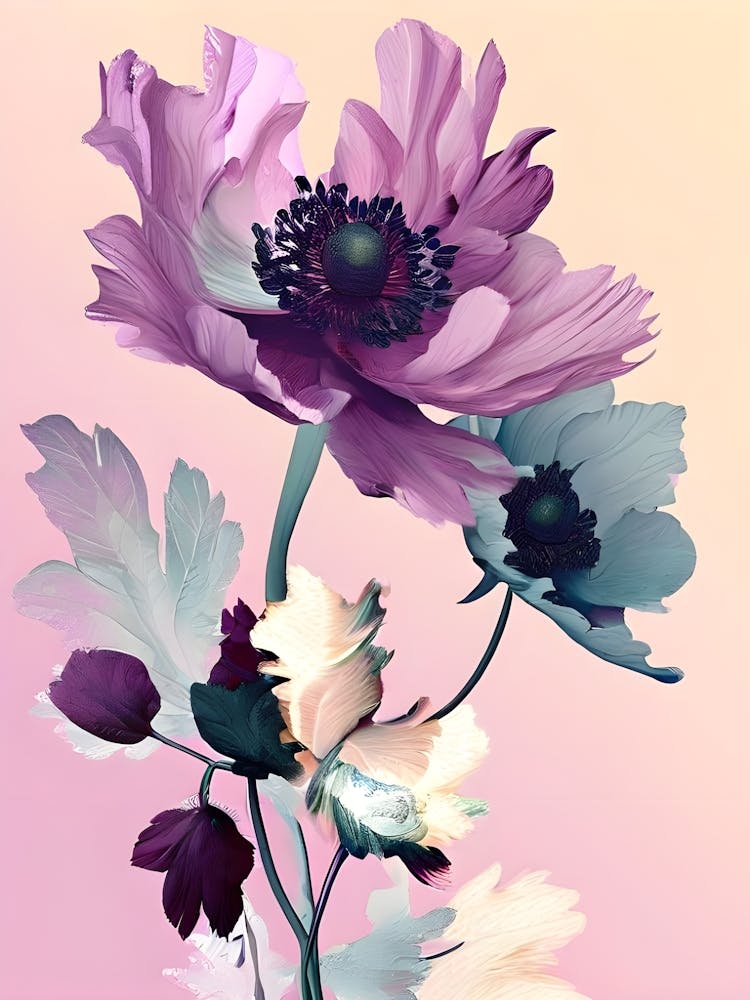 Purple Flowers Canvas Print